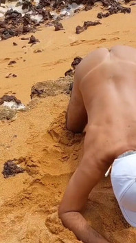 Ladysilva on the Beach I'm Already in Position Come and Put It in My Ass