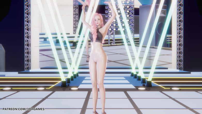 3D-Hentai Games: MMD TWICE - I Can't stop Me セラフィン セクシーなストリップティーズ リーグ・オブ・レジェンド 変態 無検閲