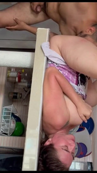 She Masturbates on Top of the Dining Room and Squirts Keep Going Keep Going Don't Stop