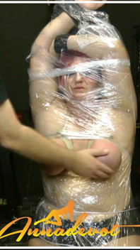 Tied Sagging Tits Nicely Spanked, While the Rest Is Wrapped in Foil, You Won't Believe How Wet I Get From It.