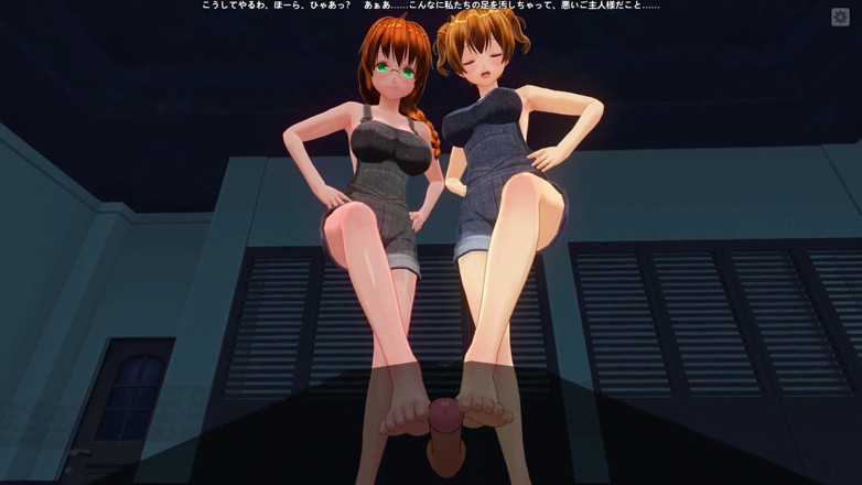 H3DC: 3D hentai punto di vista due sorellastre rosse ti masturbano...
