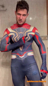 My Cock Has a Surprise in Spiderman Outfit
