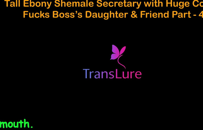 TransLure: अंग्रेज़ी ऑडियो सेक्स कहानी - विशाल लंड वाली लंबी साँवली किन्नर सेक्रेटरी - बॉस की बेटी और दोस्त को चोदती है - भाग 4