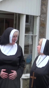 Trisha and Claire are nuns on the run