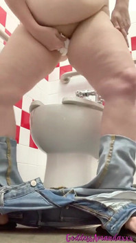 Pissing & Teasing You with My Sexy Ass in Public Toilets