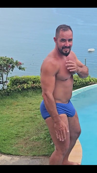 Swim Trunks Full of Dick
