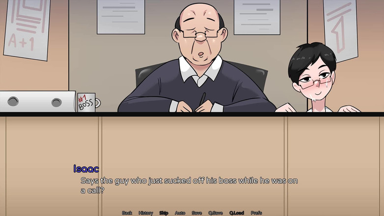 Futavision: Hazelnut Latte: Travesti video görüşmesi yaparken patronunu masanın altında emiyor -...