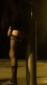 Fucking Myself in a Park with a White Dildo