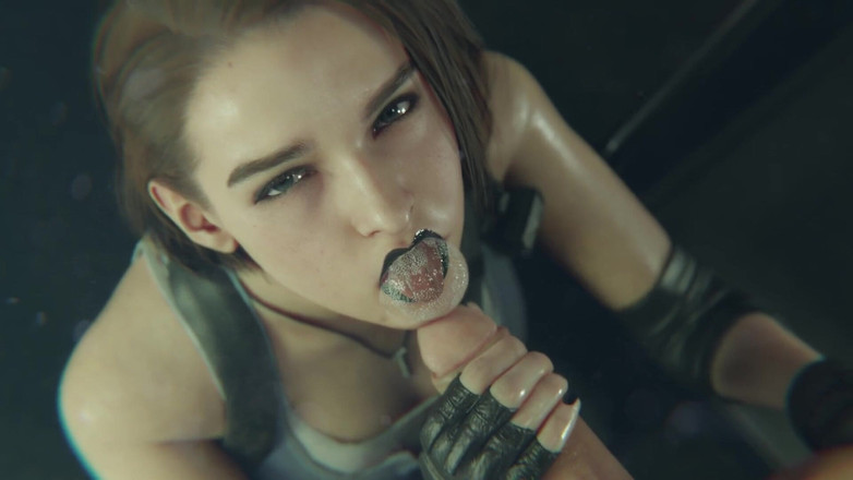 Velvixian 3D: Jill Sexy nedbalé kouření