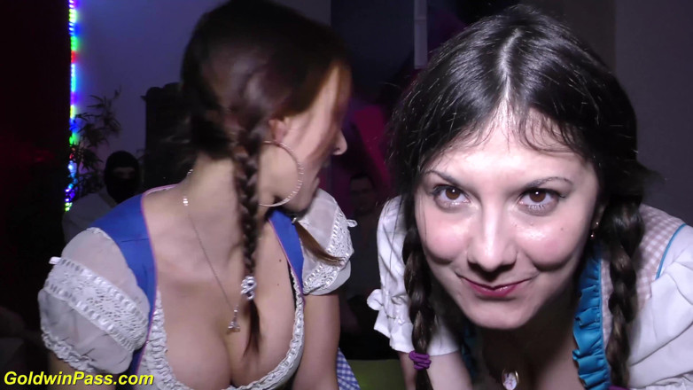 Goldwin pass: Selvagem alemã lederhosen em sexo em grupo, orgia