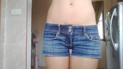MissAnja_FH: Peed Myself in Blue Jeans Short