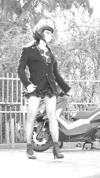 During the Ride, Her Skirt Lifts up and Reveals Her Small Penis