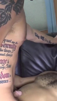 Breed Me Raw - Inked Christian Matthews Bottoms for Ray Diesel's Black Cock