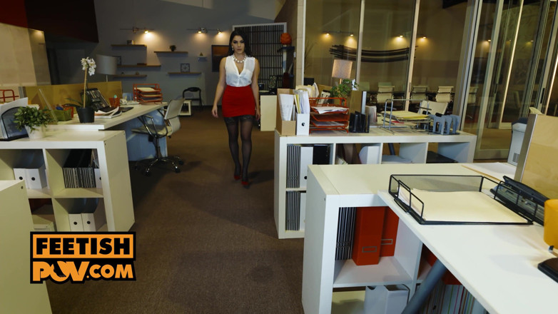 FeetishPOV: itsPOV - Randy office foot fetish whore Valentina Nappi makes you...