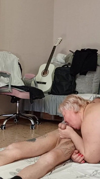 Porra na garganta da minha esposa depois do boquete