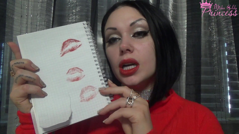 Goddess Misha Goldy: Transforming you to the paper &amp; kissing
