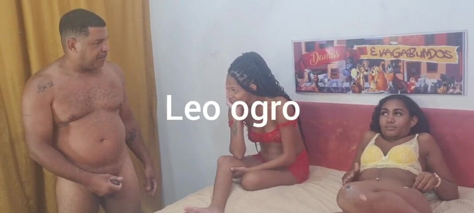 Bebes vagabundas: Léo Ogro memecah masuk ke pantat bekas dan yang semasa