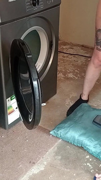 Er sagte, er socken sei im wäschetrockner