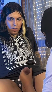 Married Man Sucks Trans Girl's Big Dick
