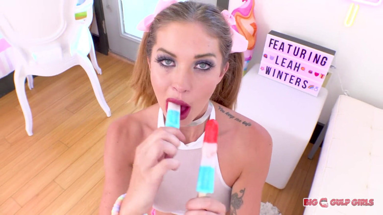 Top Web Models: Delightful teen Leah Winters no hands POV deepthroat blowjob and...
