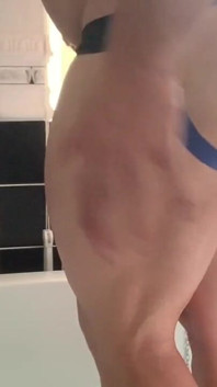 Dildo Stretching in the Bath
