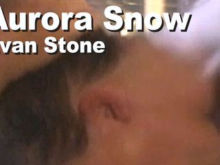 Edge Interactive Publishing: Aurora Snow &amp; Evan Stone Keel anaal klaarkomen in het gezicht
