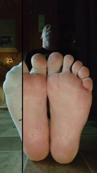 Sexy Feet in White Sneaker Socks
