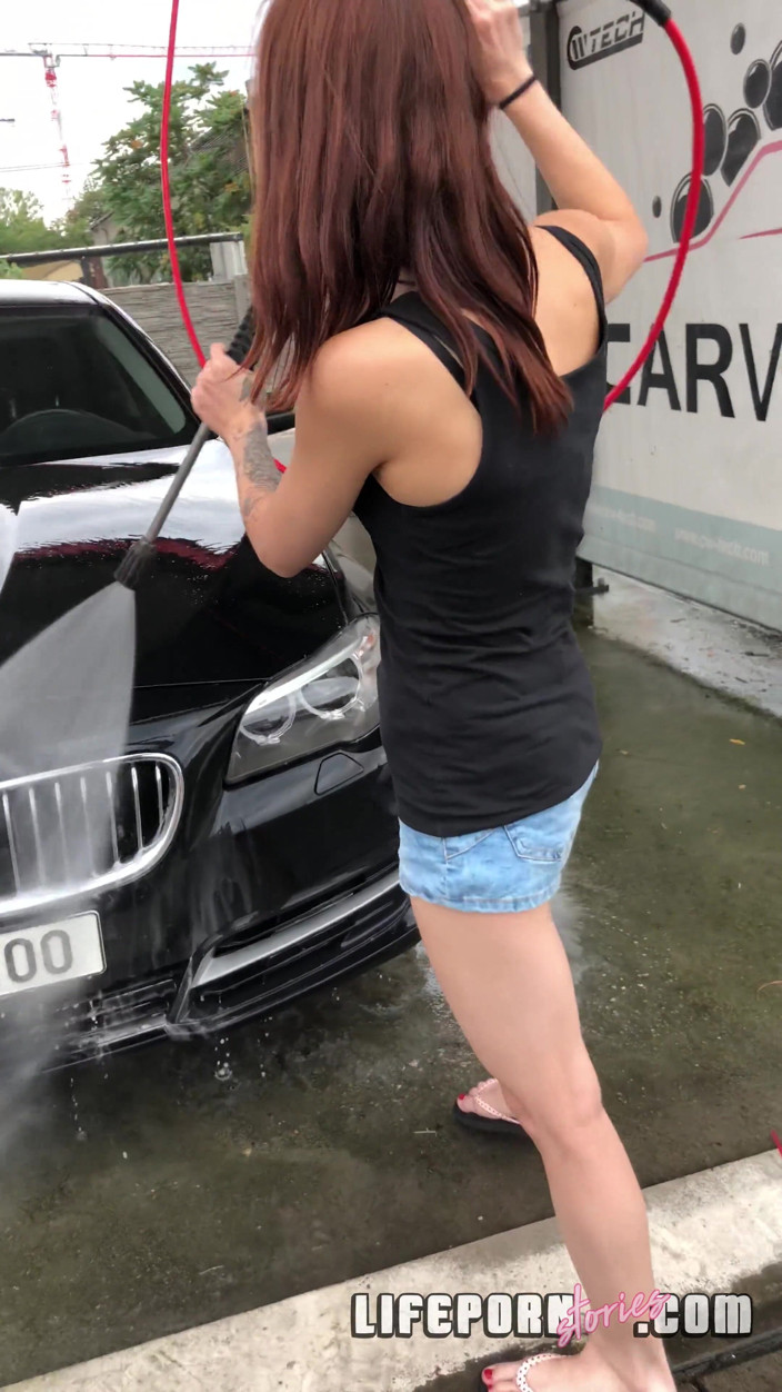 Life Porn Stories: Life Porn Stories 2 - Part 3 Car Wash Leads to Cock Polish -...