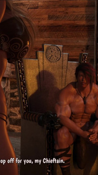 Siff prende l'enorme cazzo di conan in tenda- tette spremuti, culo perfetto riempito completo
