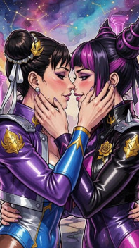 Hot Juri and Chun Li (ai)