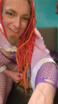 Wank Fest for Sheer Asian Lilac Outfit