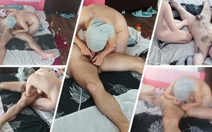 Mirsur: शौकिया पत्नी के साथ लंड चुसाई, बालों वाली चूत, बड़ी गांड। शरीर पर तेल लगाकर हॉट जोड़े की कामुक मालिश।