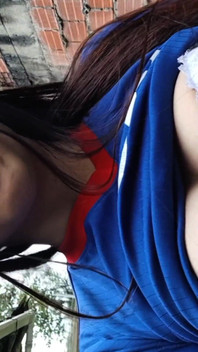 Colombian Woman Touches Her Delicious Breasts