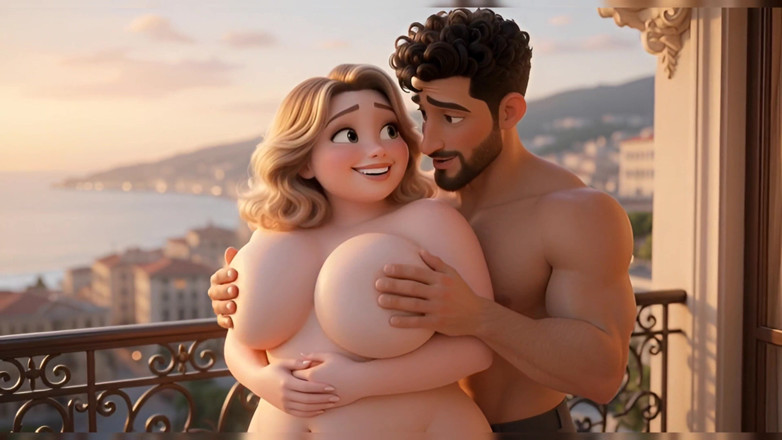 Stories&Anime: Chica con curvas voló para sexo de vacaciones- prometió regresar...