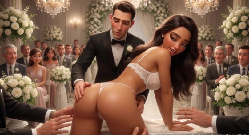 My night collection: Suami membiarkan semua tamu menyentuh pengantin wanitanya di acara resepsi...