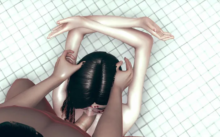 NSFW Gaming: Bathroom Slut Facefucked