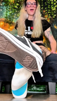 67 Giantess School Bully Tricks Nerd Into Worshiping My Massive Size 16 Stinky Feet - Shoe & Sock Removal
