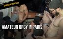 BAREBACK ORGY CLUB: Amator orgie v Paříži, chlapec xxlcokc bez kondomu