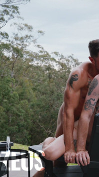 Two Aussies Twunk Outdoor Fuck