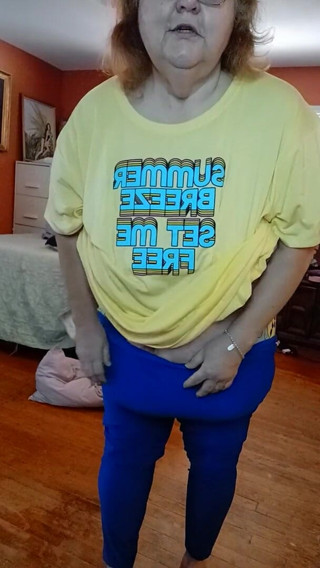 BBW nurse Vicki adventures with friends: Putting on My Blue lemon boy shorts and rest of...