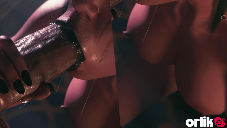 Orlikx: Shadowheart baldur's gate 3 pompino caldo e sciatto - animazione 3D bagnato e...