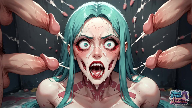 Mind Break Hentai Madness: Turquoise Cracks: Nipple Stretching Bliss