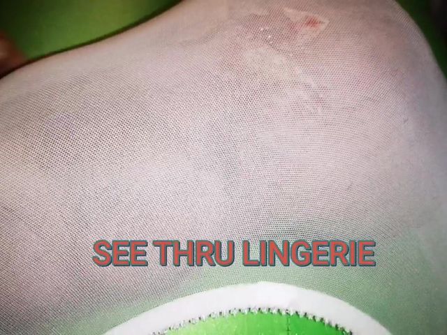 Oversized Bulging in See Thru Lingerie (Monster meat studio)