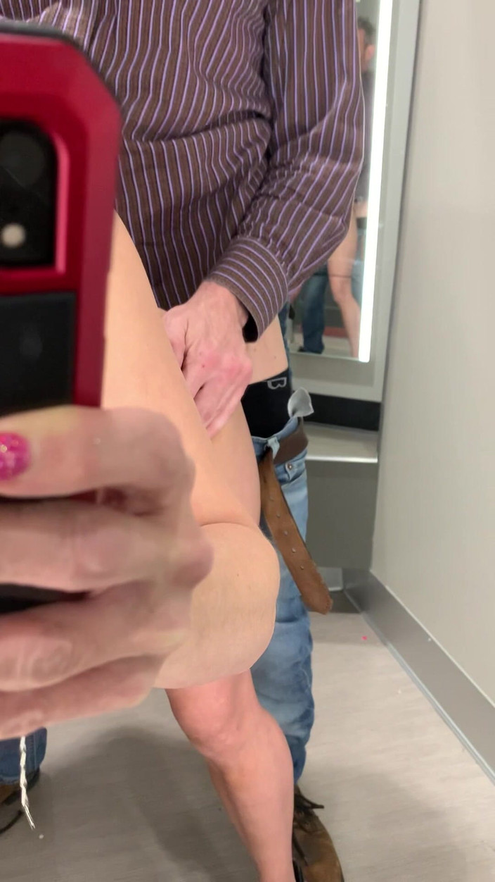 Temple of tease: Ashlynn Shea Fitting Room Quickie