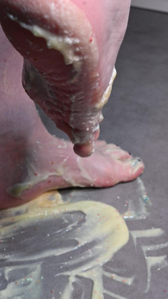 Sexyskyfeet: Asmr creamy puding kaki muncrat puding tebal dan taburan