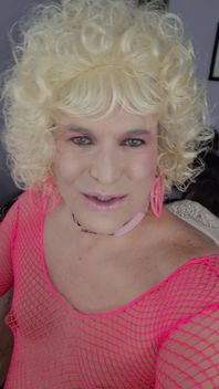 Kissing a Blonde Transvestite?