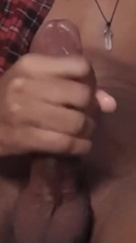 Big Black Cock Intense Jerking Until Huge Load - Bedroom Solo Masturbation