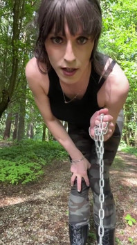 Tranny Dom Petplay! Good Little Can Sniff Her Ass and Cum on Her Boots! POV JOI