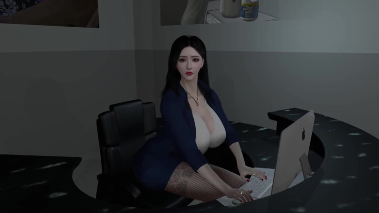 Soiyu Hentai: Linda recepcionista faz sexo a três com chefe e parceiro (parte 01) - 3D...