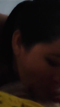 Stepmother Sucking Her Stepson in Secret and When Her Cuckold Husband Is Distracted Watching the Game.